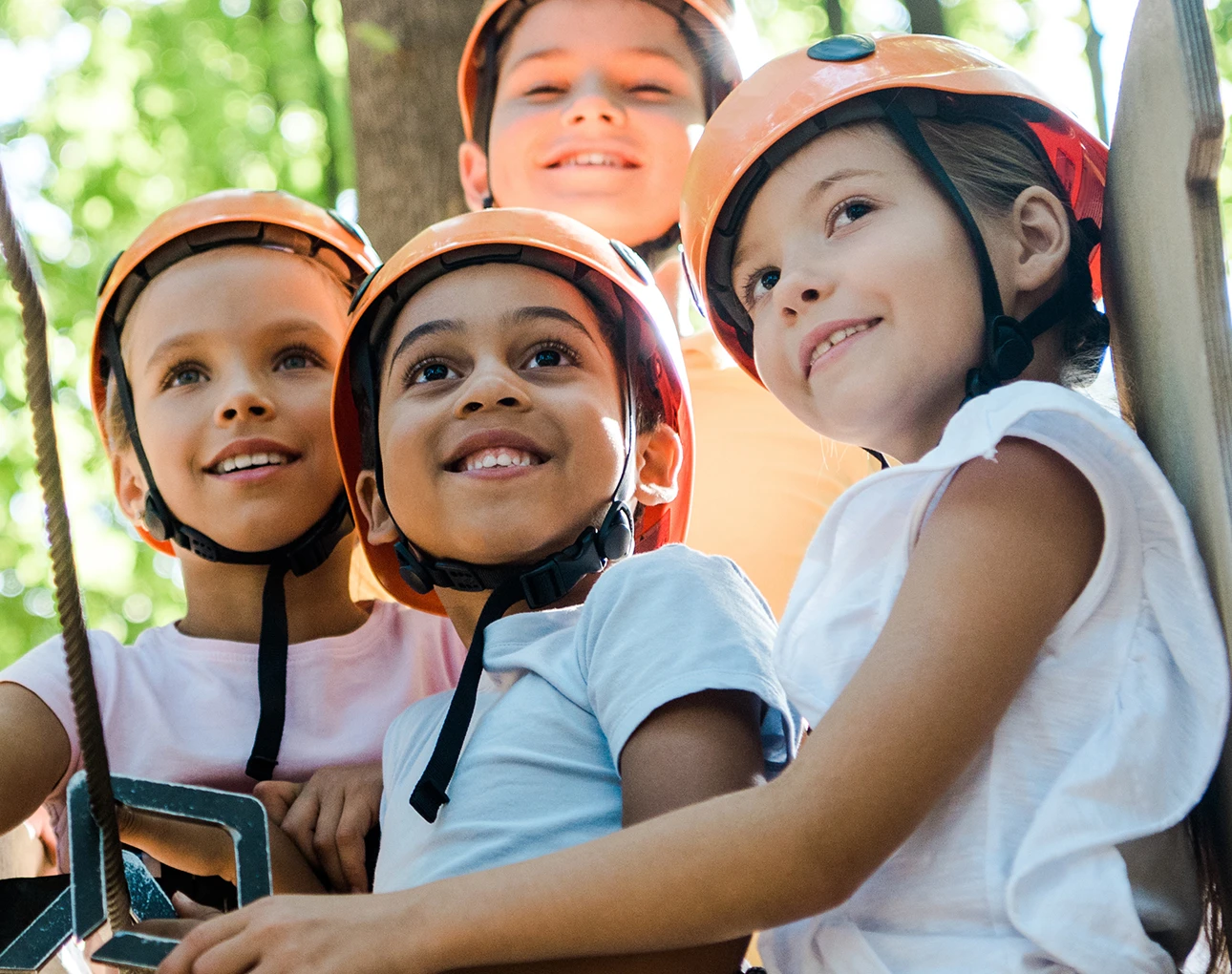 young children at camp.