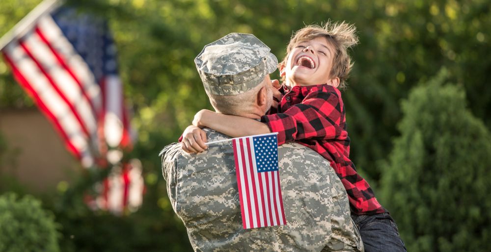 military father and son