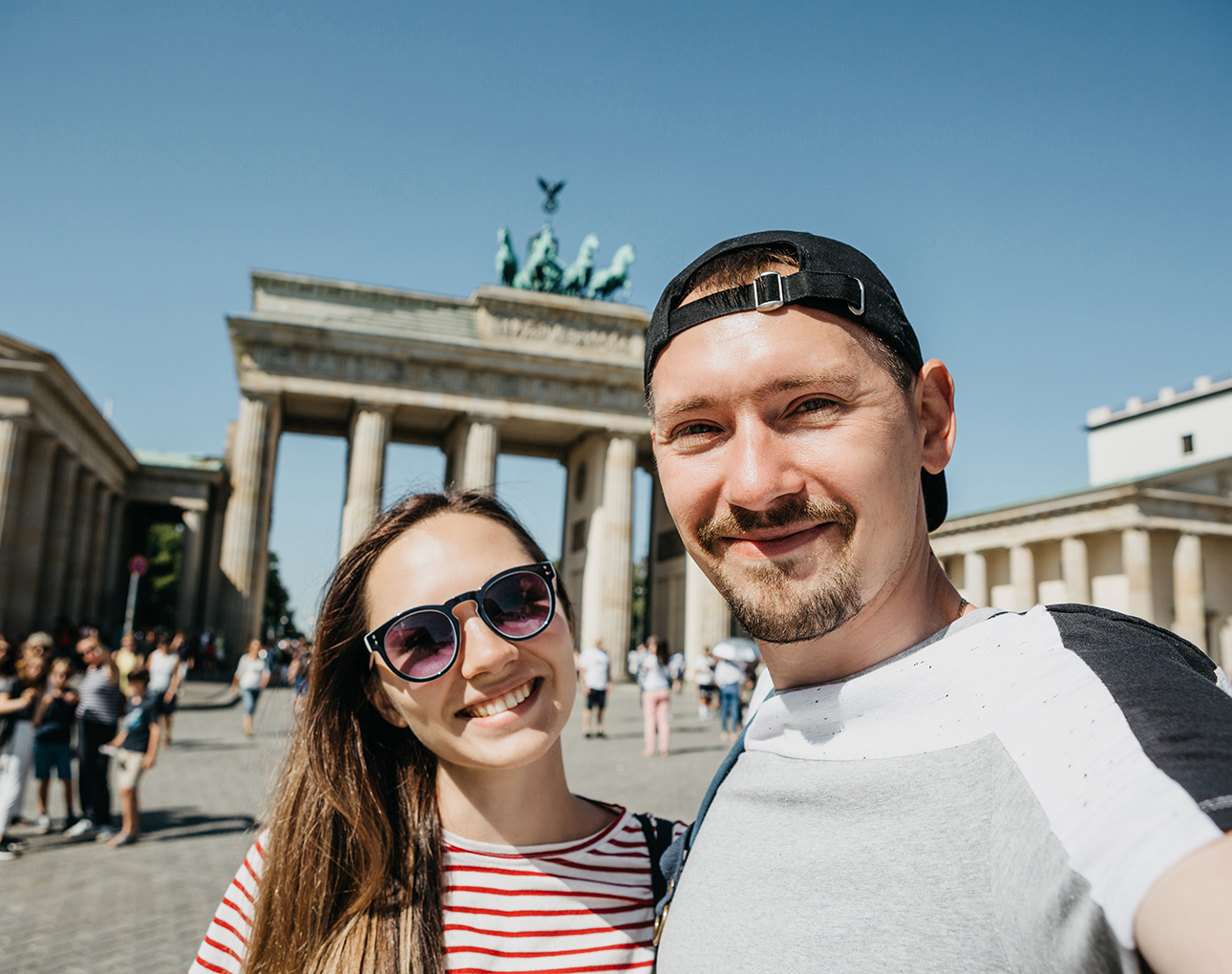 Military couple in Berlin